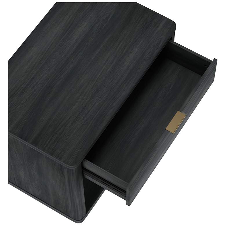 Image 5 Evelyn Modern 32 Nightstand 2.0 with 1 Full Extension Drawer in Charcoal more views