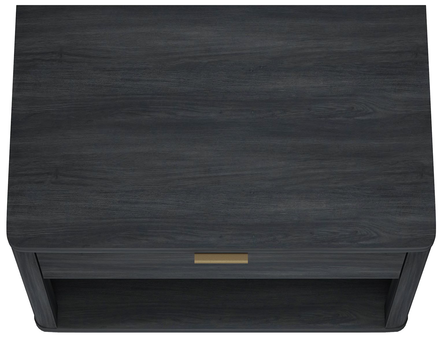 Evelyn Modern 32 Nightstand 2.0 with 2 Full Extension Drawers in Charcoal -