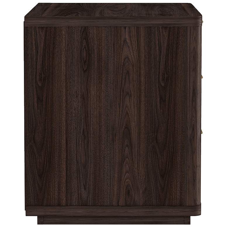 Image 7 Evelyn Modern 32 Nightstand 4.0 with 3 Full Extension Drawers in Brown more views