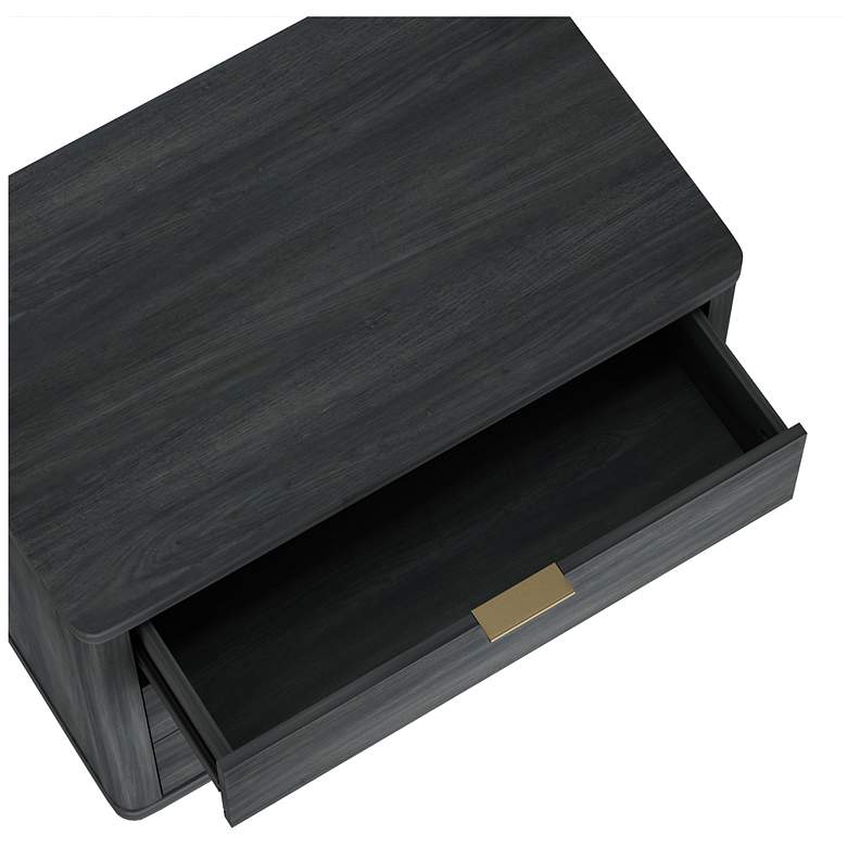 Image 5 Evelyn Modern 32 Nightstand 4.0 with 3 Full Extension Drawers in Charcoal more views