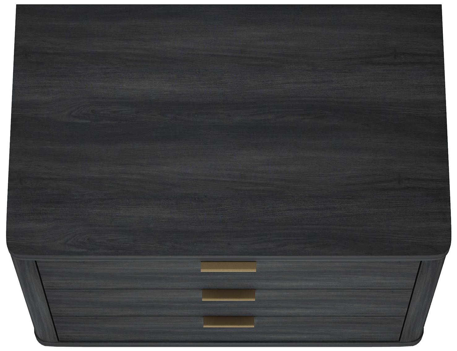 Evelyn Modern 32 Nightstand 4.0 with 3 Full Extension Drawers in Charcoal