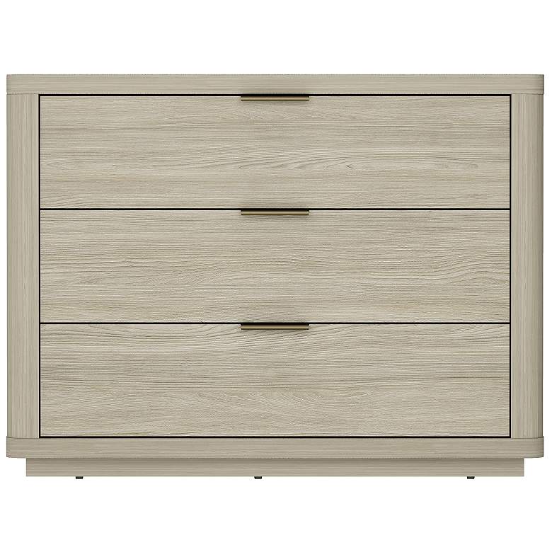 Image 2 Evelyn Modern 32 Nightstand 4.0 with 3 Full Extension Drawers in Natural