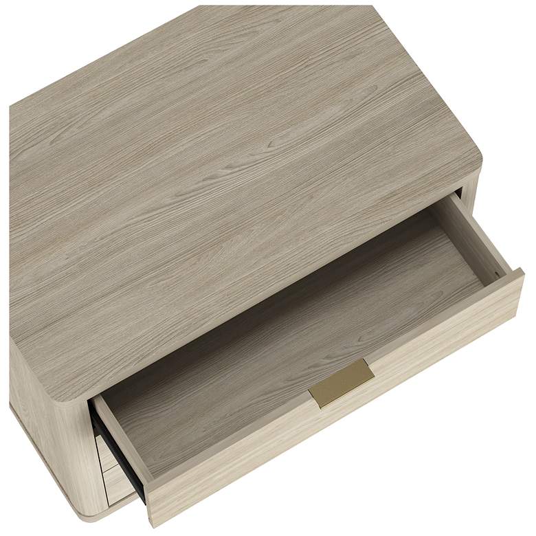 Image 5 Evelyn Modern 32 Nightstand 4.0 with 3 Full Extension Drawers in Natural more views