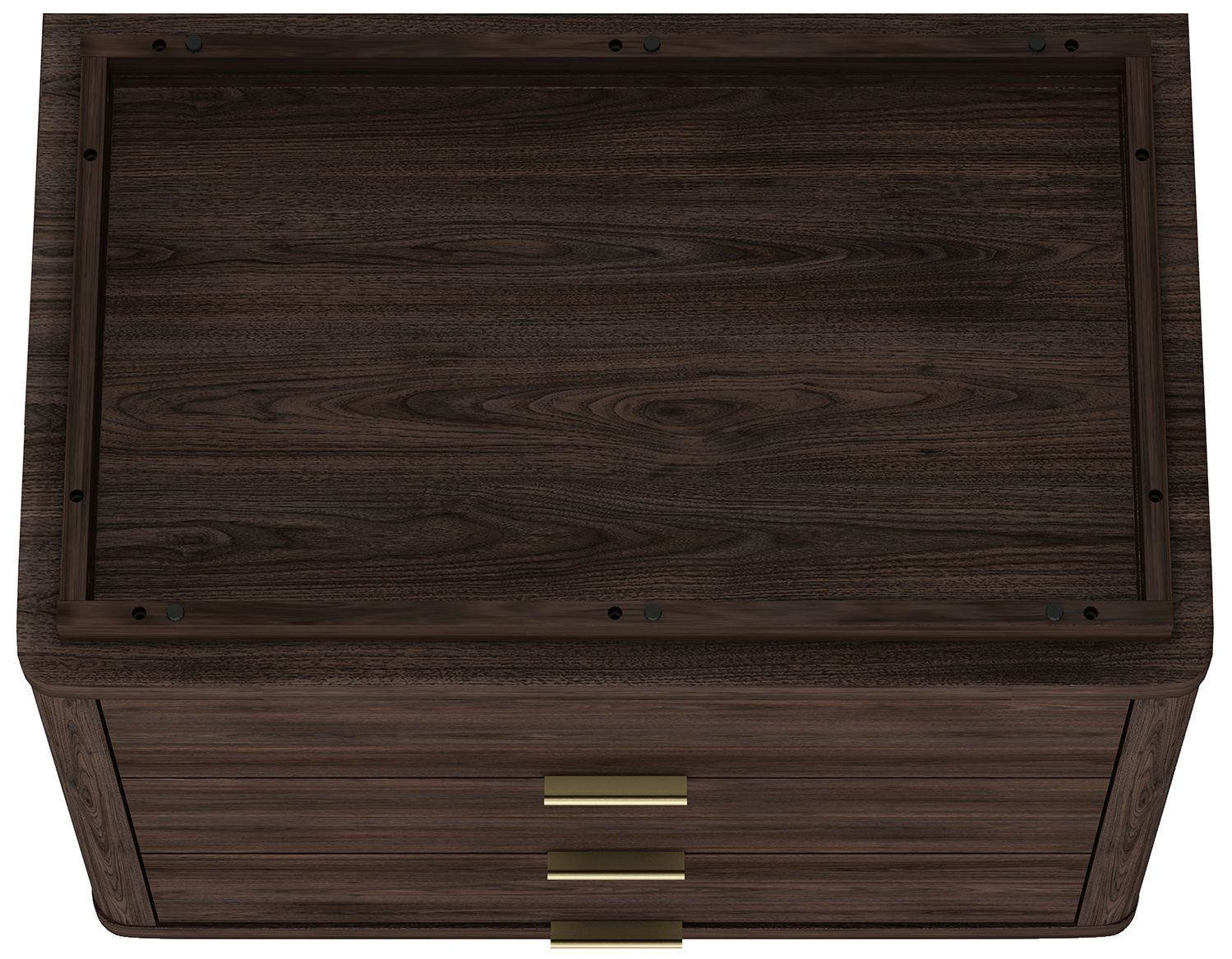 Evelyn Modern 32 Nightstand 4.0 with 6 Full Extension Drawers in Brown - of
