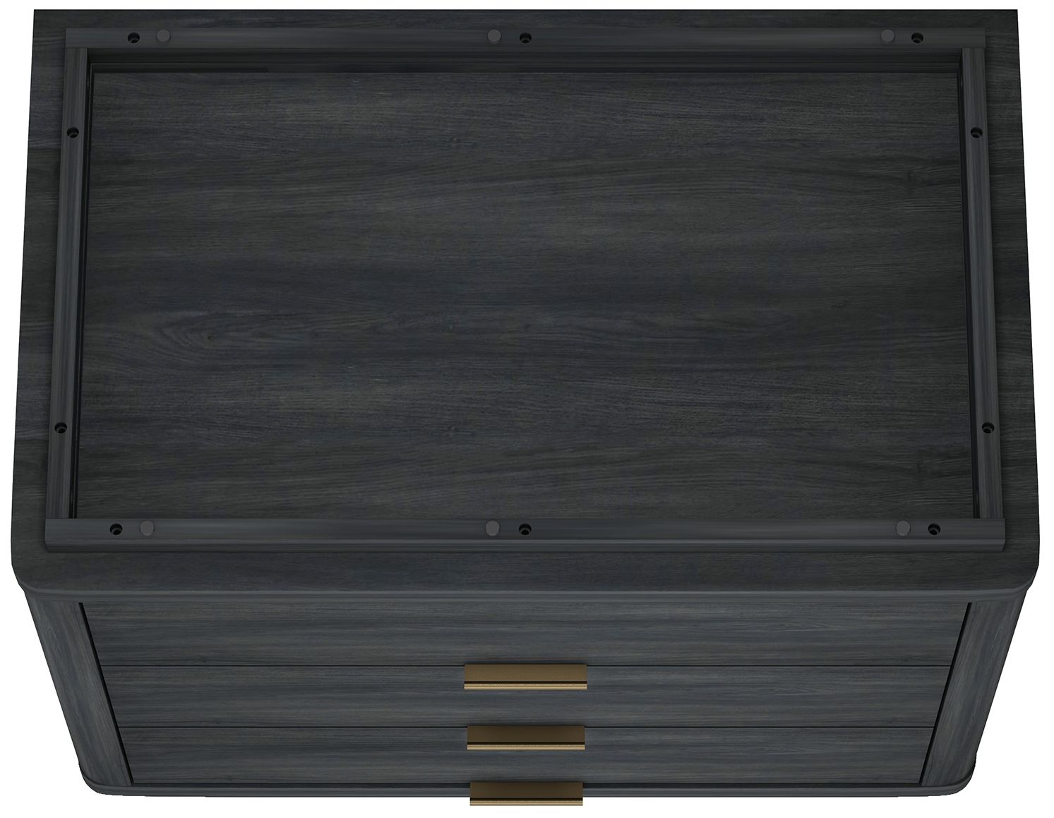 Evelyn Modern 32 Nightstand 4.0 with 6 Full Extension Drawers in Charcoal -