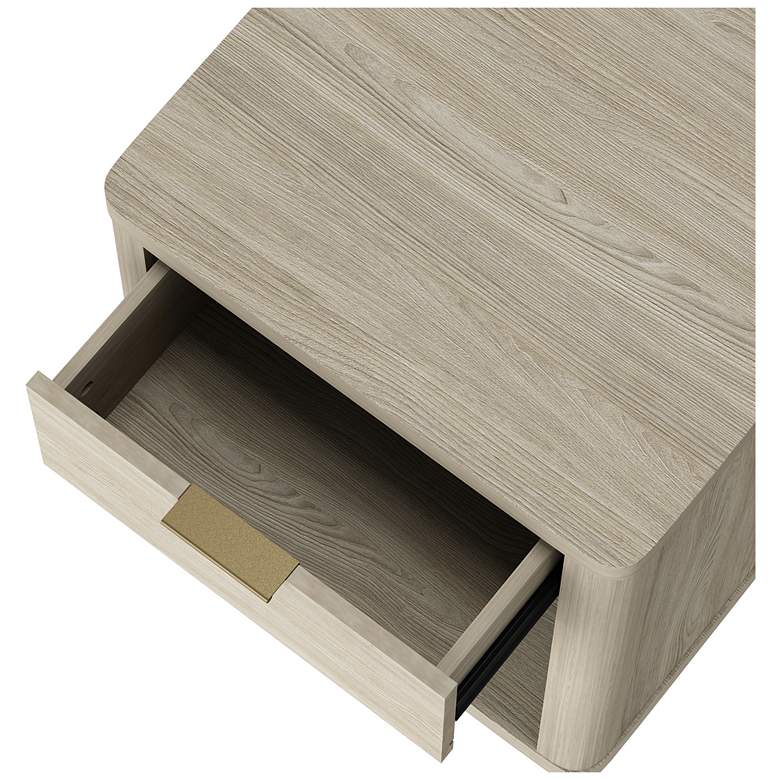 Image 5 Evelyn Modern Nightstand with 1 Full Extension Drawer in Natural more views