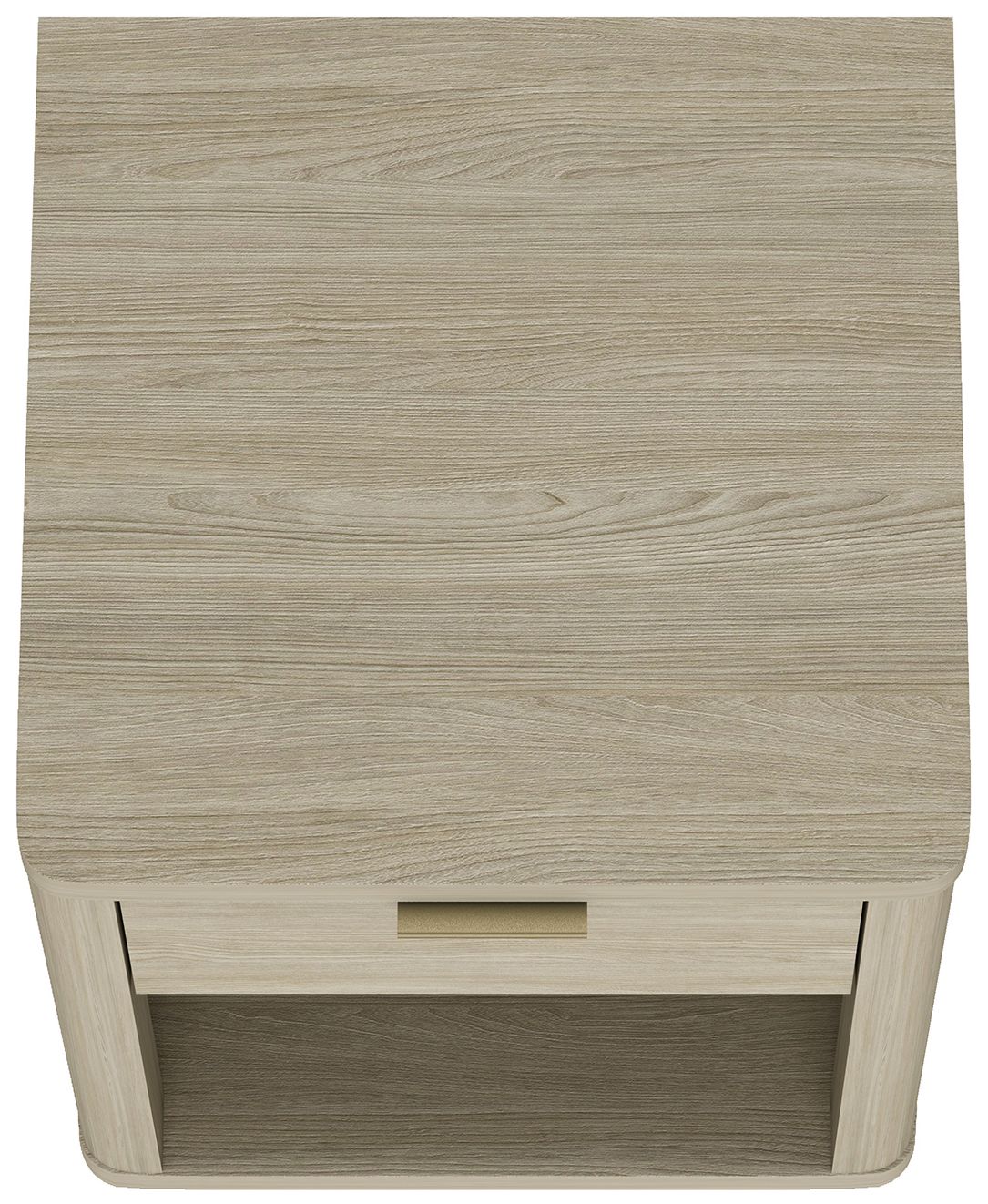 Evelyn Modern Nightstand with 1 Full Extension Drawer in Natural