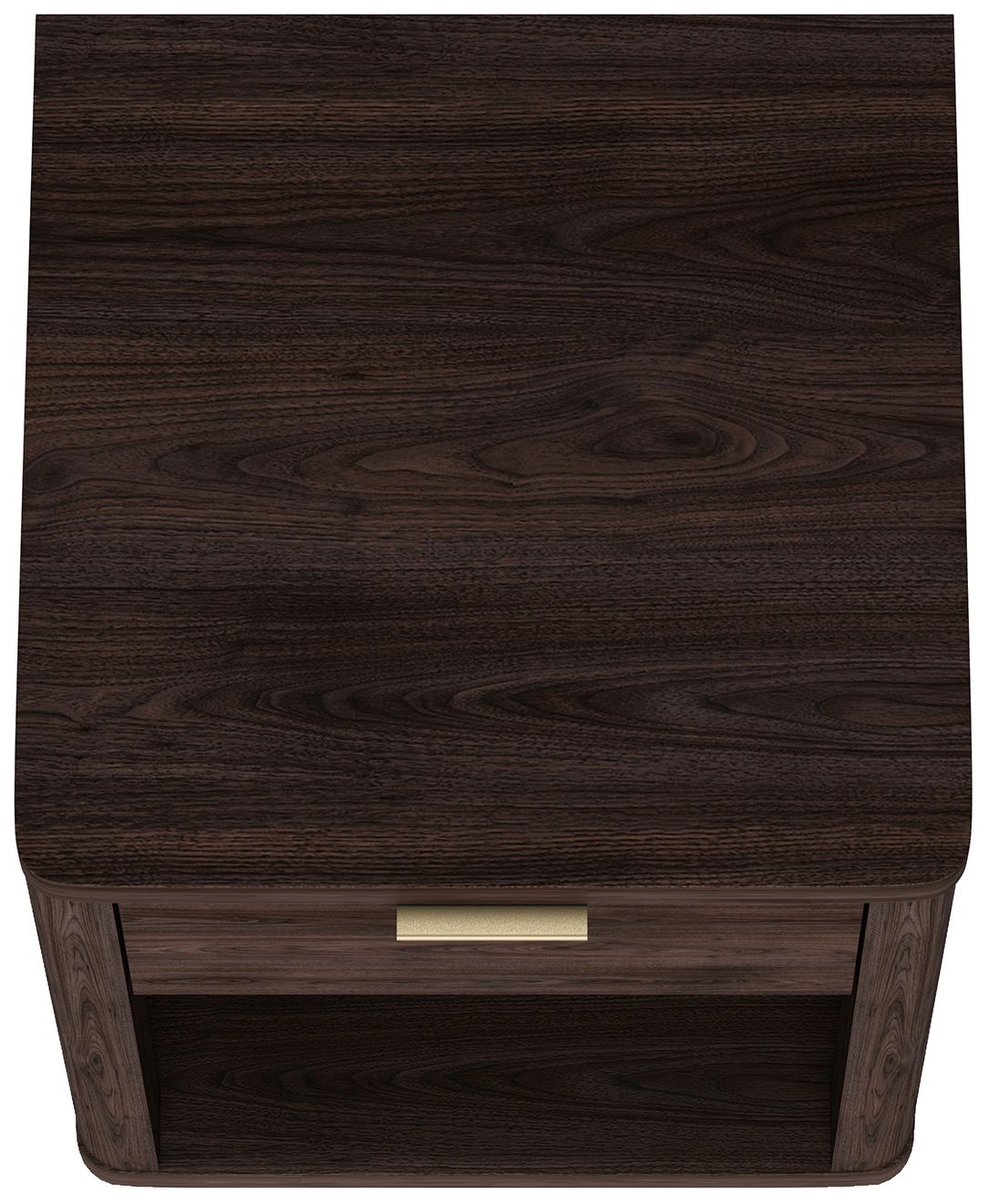 Evelyn Modern Nightstand with 2 Full Extension Drawers in Brown - Set of 2