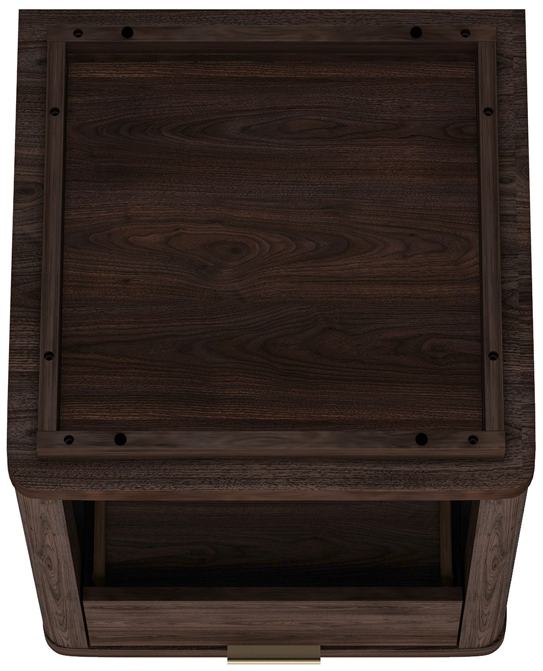 Evelyn Modern Nightstand with 2 Full Extension Drawers in Brown - Set of 2