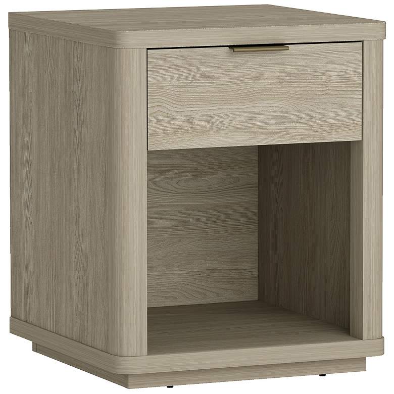 Image 6 Evelyn Modern Nightstand with 2 Full Extension Drawers in Natural - Set of more views