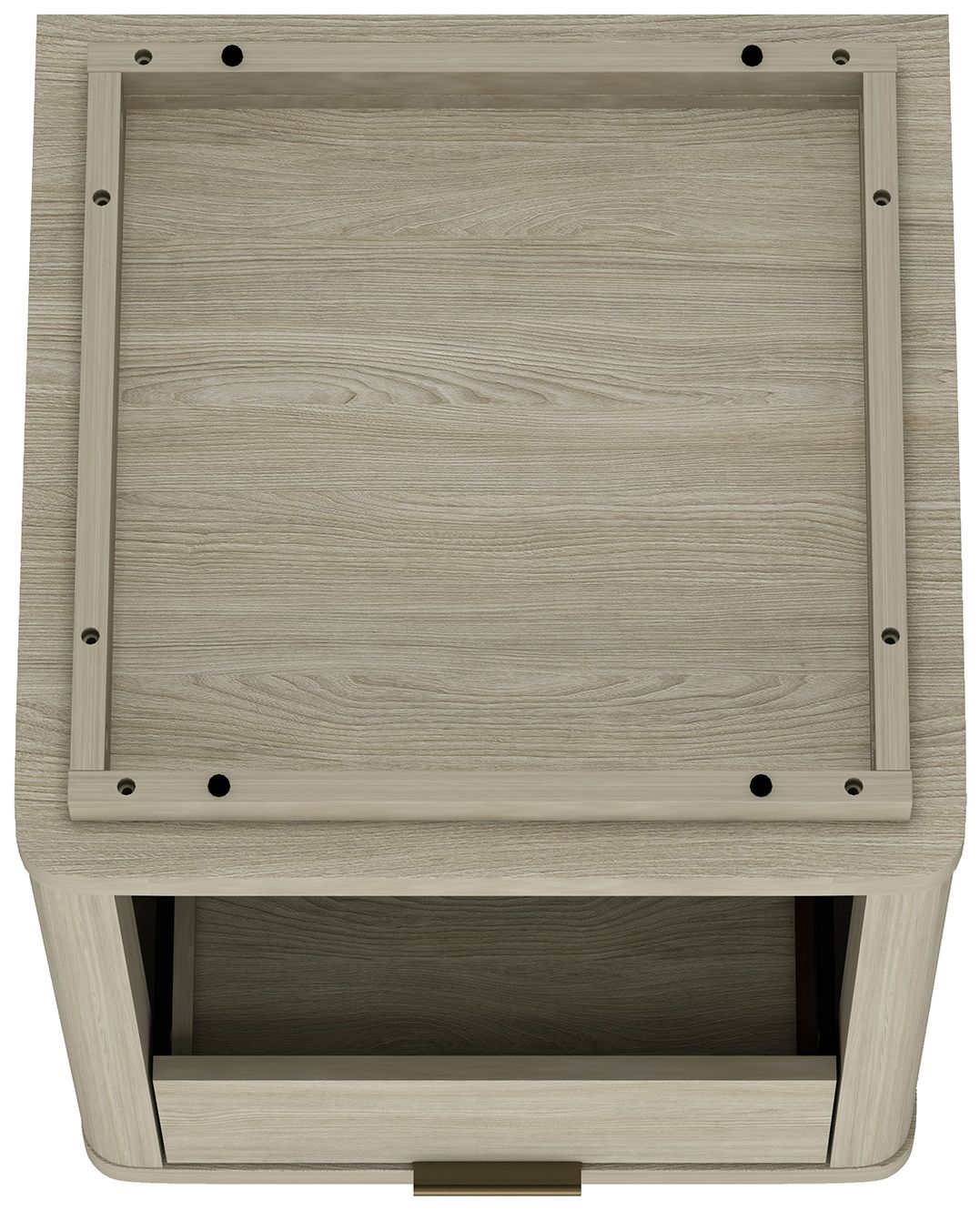 Evelyn Modern Nightstand with 2 Full Extension Drawers in Natural - Set of