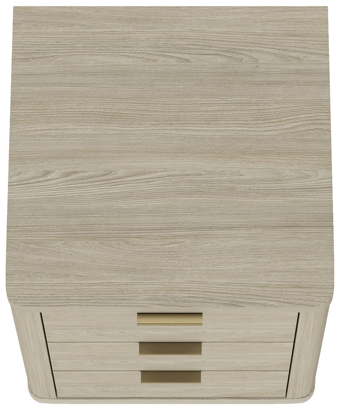 Evelyn Modern Nightstand with 3 Full Extension Drawers in Natural