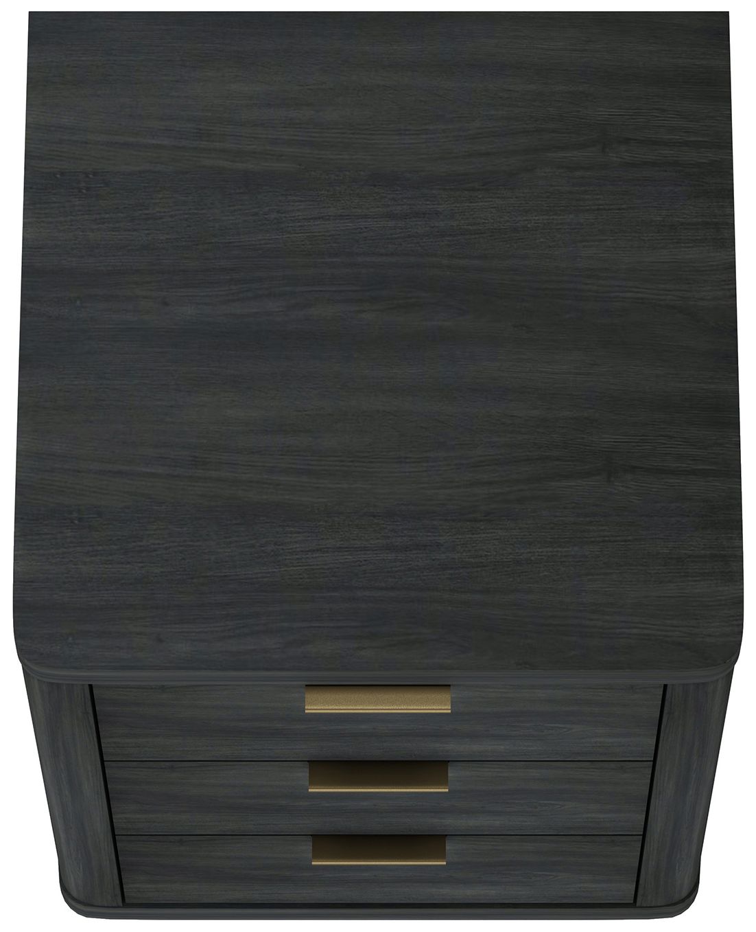 Evelyn Modern Nightstand with 6 Full Extension Drawers in Charcoal Grey - 2