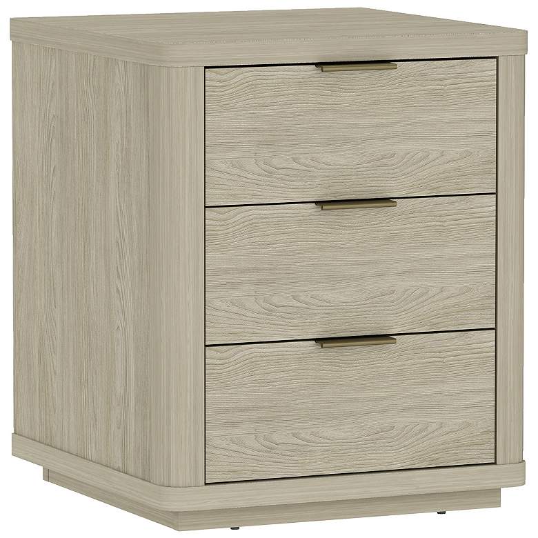 Image 6 Evelyn Modern Nightstand with 6 Full Extension Drawers in Natural - Set of more views