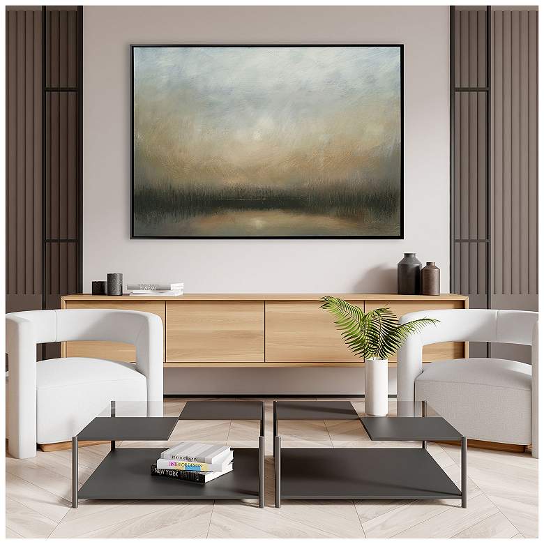 Image 4 Evening Landscape 72"W x 52"H Transitional Canvas more views