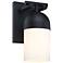 Ever Spring 7 in. 1-Light Black Outdoor Wall Sconce Light for Porches