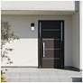 Ever Spring 7 in. 1-Light Black Outdoor Wall Sconce Light for Porches