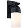 Ever Spring 7 in. 1-Light Black Outdoor Wall Sconce Light for Porches