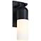 Ever Spring 7 in. 1-Light Black Outdoor Wall Sconce Light for Porches