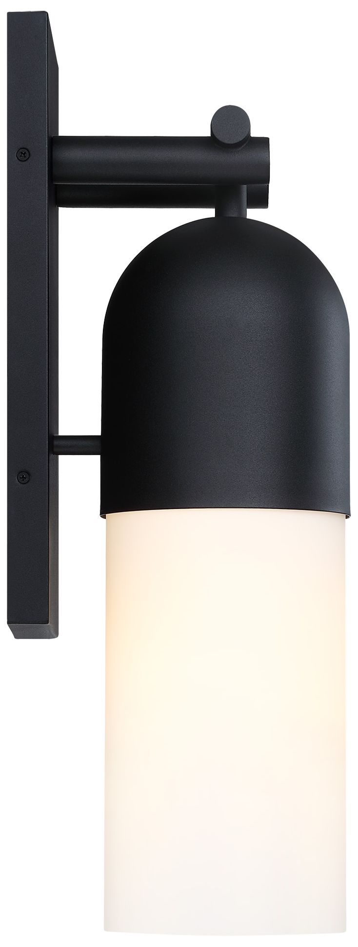 Ever Spring 7 in. 1-Light Black Outdoor Wall Sconce Light for Porches