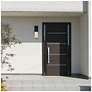 Ever Spring 7 in. 1-Light Black Outdoor Wall Sconce Light for Porches