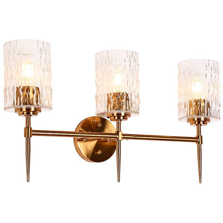 Image 1 Everardgeon 23 1/2" Wide Plating Brass 3-Light Bath Light