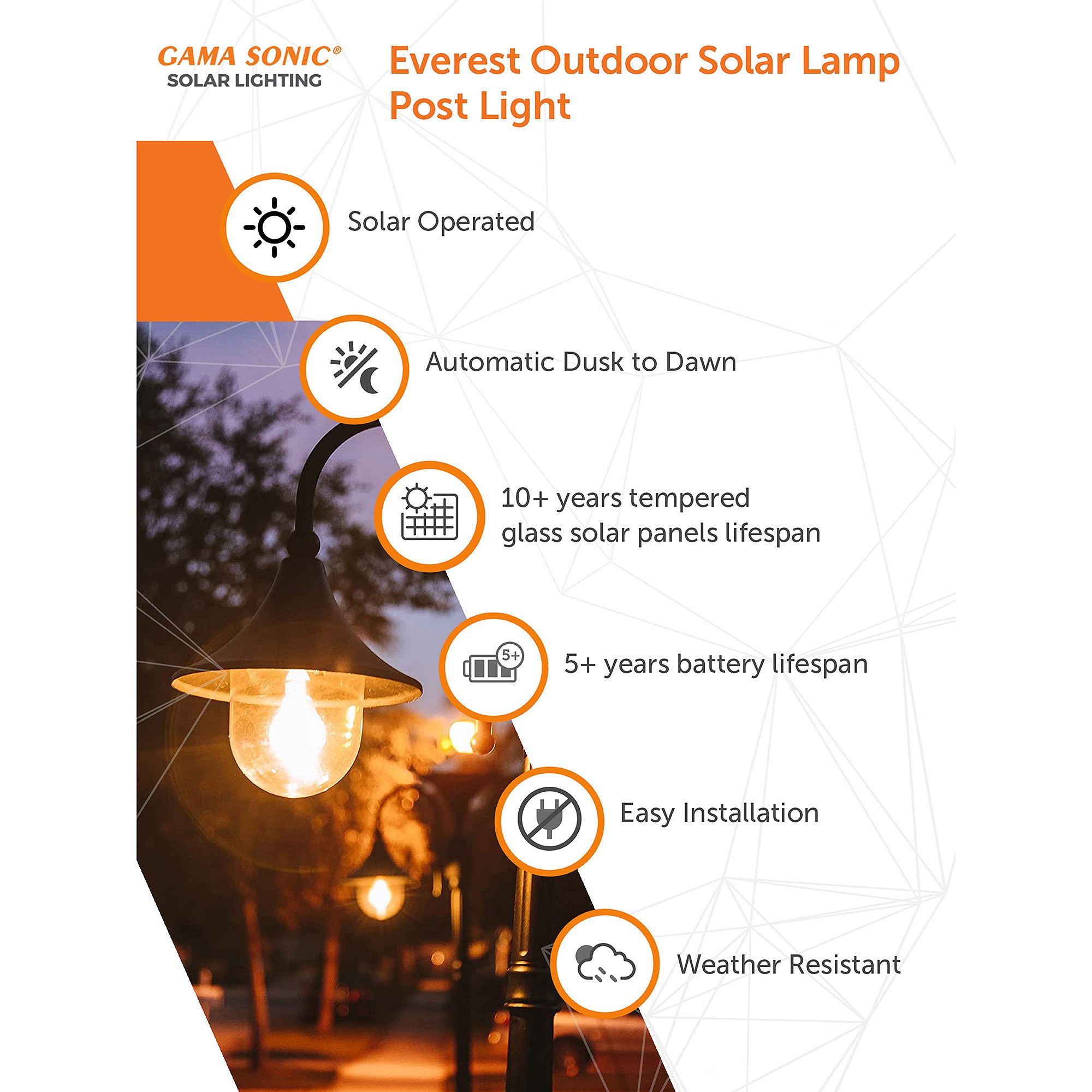 Image 3 Everest 19 1/2" High Black Solar LED Pier-Mount Outdoor Light more views