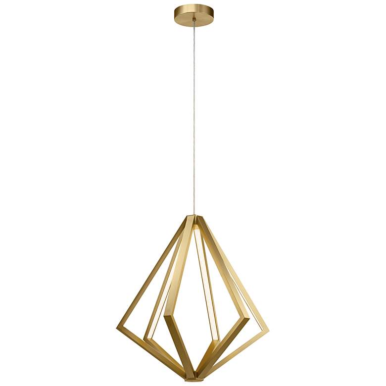 Image 1 Everest 24 1/2" Wide Champagne Gold LED Pendant Light