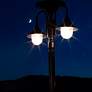 Everest II 23" High Black Dusk to Dawn LED Solar Post Lamp