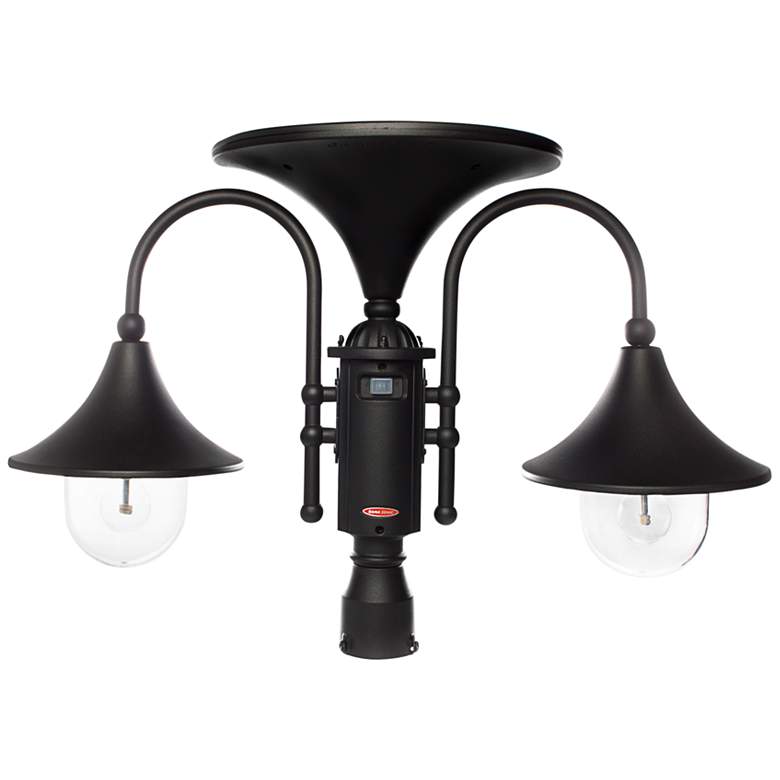 Image 4 Everest II 23" High Black Dusk to Dawn LED Solar Post Lamp more views