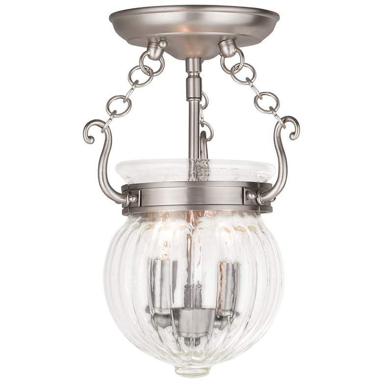 Image 1 Everett 2 Light Brushed Nickel Ceiling Mount