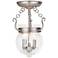 Everett 2 Light Brushed Nickel Ceiling Mount