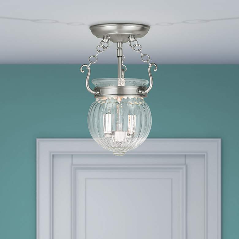 Image 4 Everett 2 Light Brushed Nickel Ceiling Mount more views
