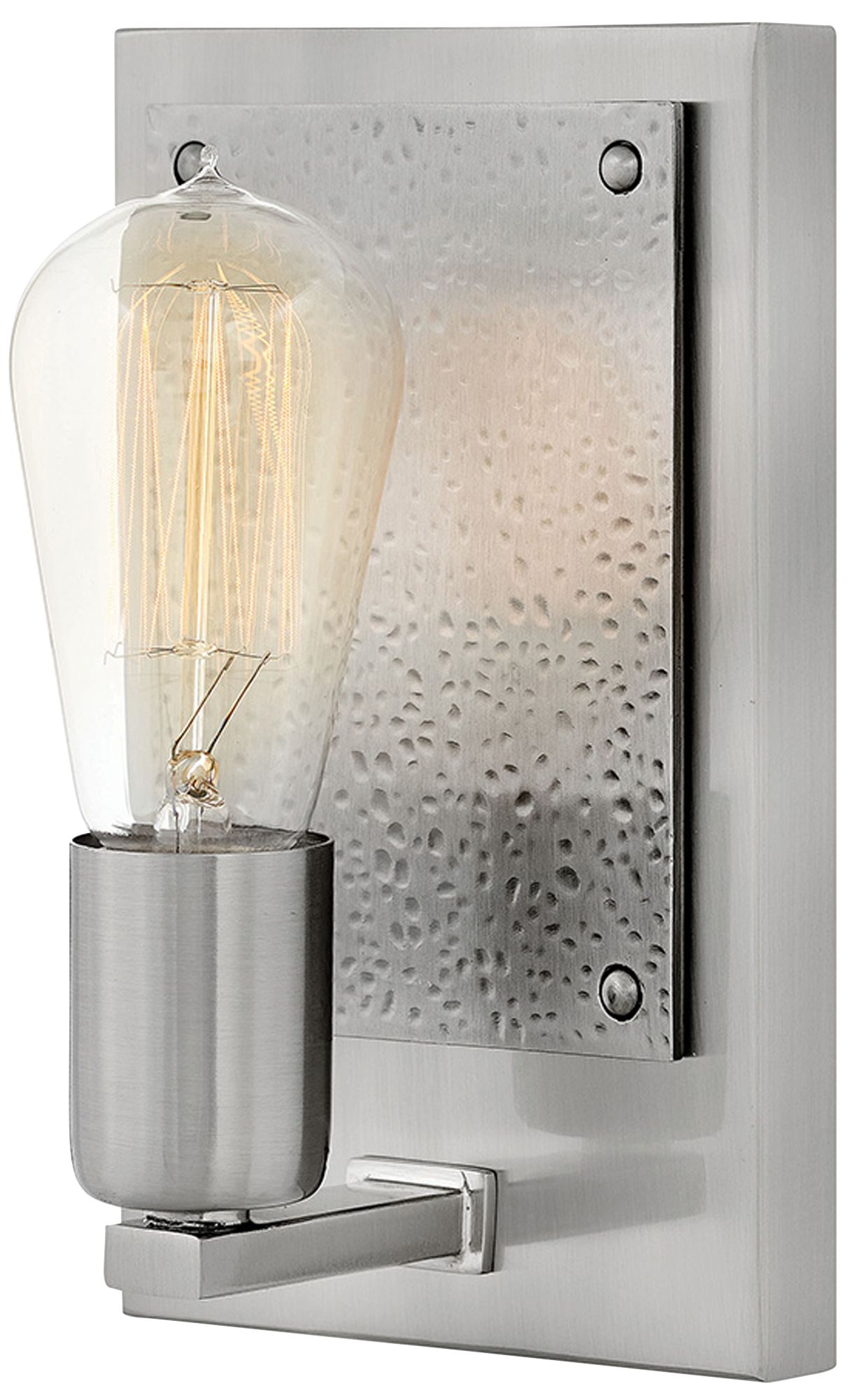 Image Everett 8 1/4" High Nickel Wall Sconce by Hinkley Lighting