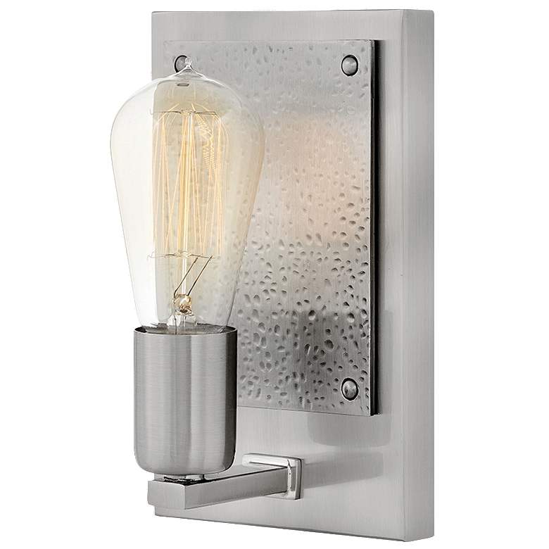 Image 1 Everett 8 1/4 inch High Nickel Wall Sconce by Hinkley Lighting