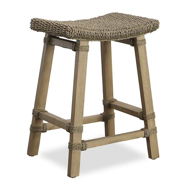 Image 3 Everglade 27" Natural Mango Wood Counter Stool more views