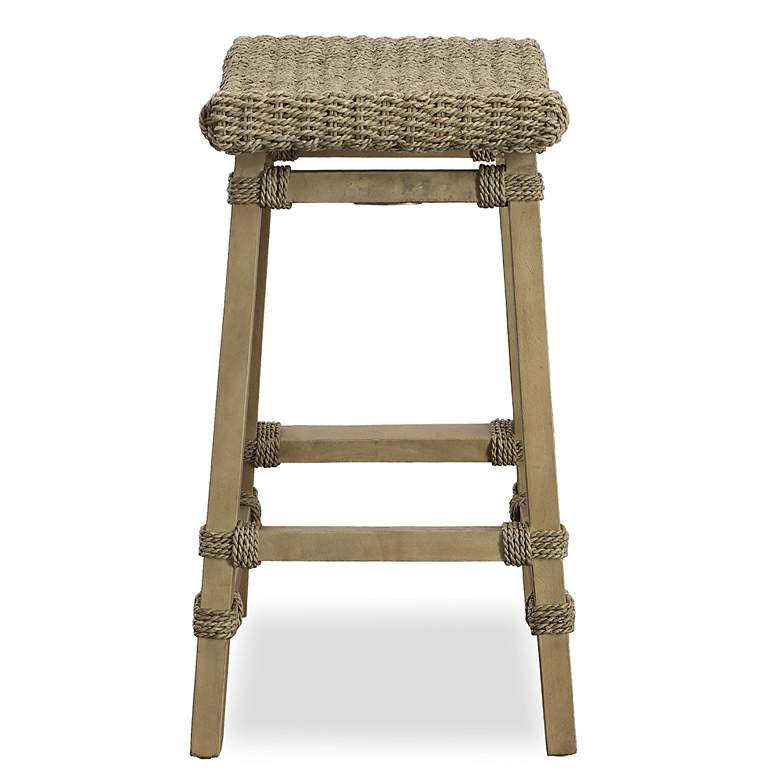 Image 4 Everglade 27" Natural Mango Wood Counter Stool more views