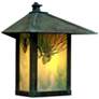 Evergreen 13"H Pine Filigree Glass Outdoor Wall Light