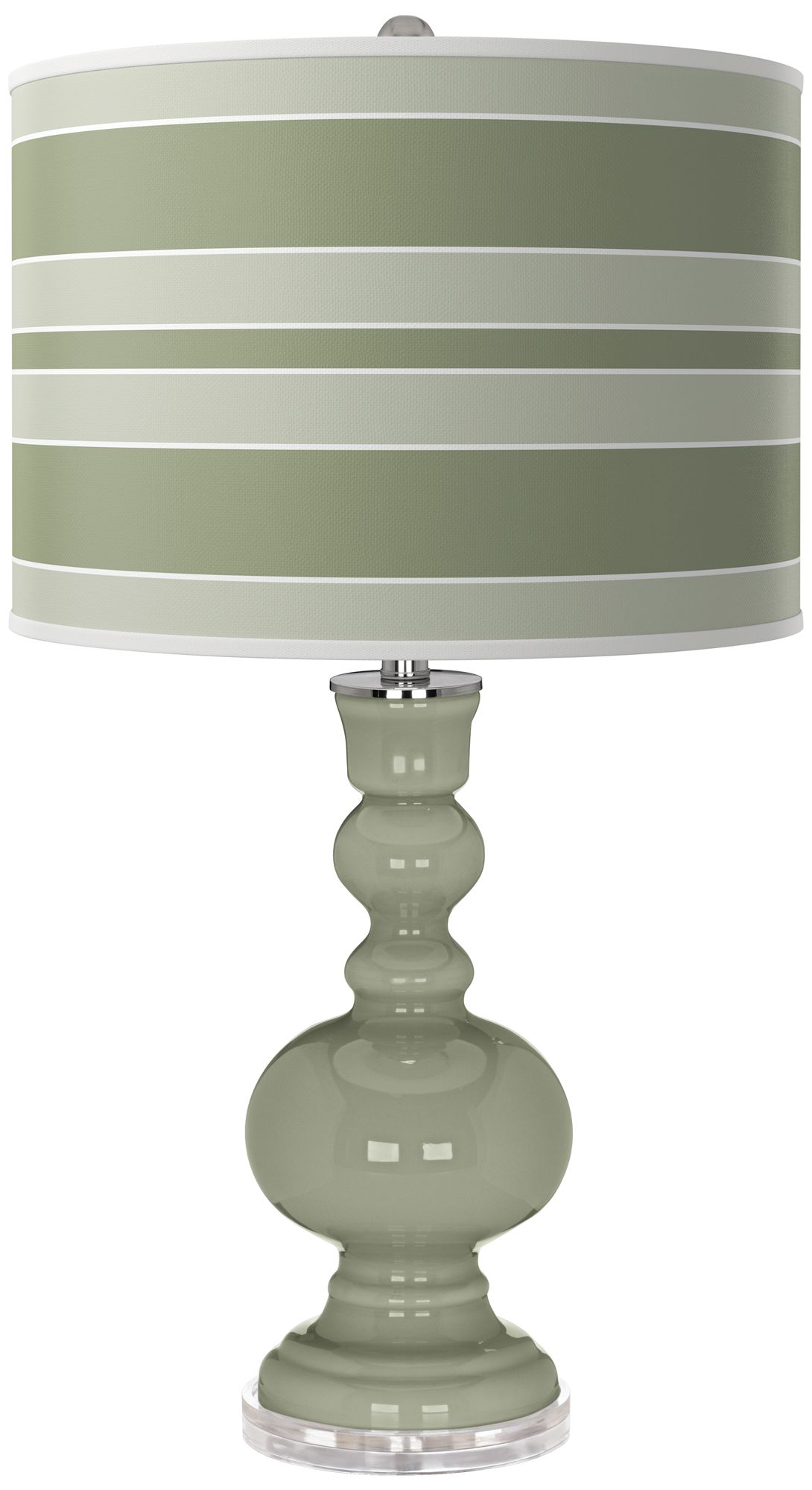 Image Evergreen Fog Bold Stripe Apothecary Table Lamp