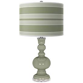 Image1 of Evergreen Fog Bold Stripe Apothecary Table Lamp