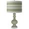 Evergreen Fog Bold Stripe Apothecary Table Lamp