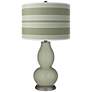 Evergreen Fog Bold Stripe Double Gourd Table Lamp