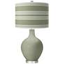 Evergreen Fog Bold Stripe Ovo Table Lamp