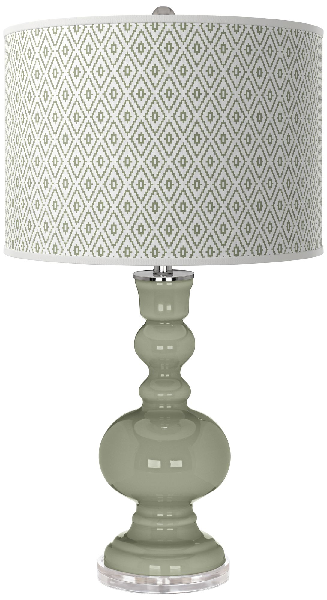 Image Evergreen Fog Diamonds Apothecary Table Lamp