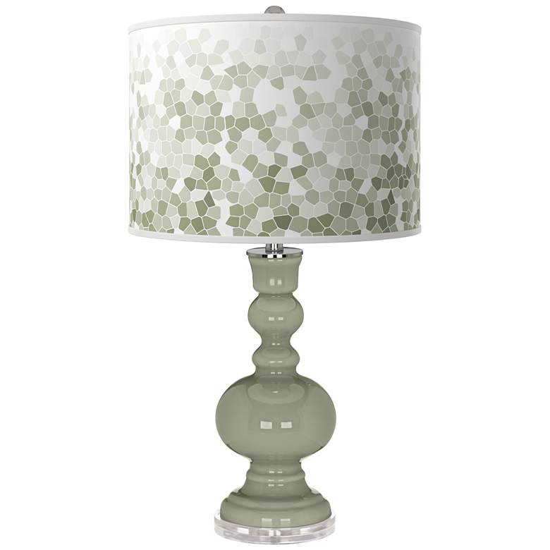Image 1 Evergreen Fog Mosaic Apothecary Table Lamp