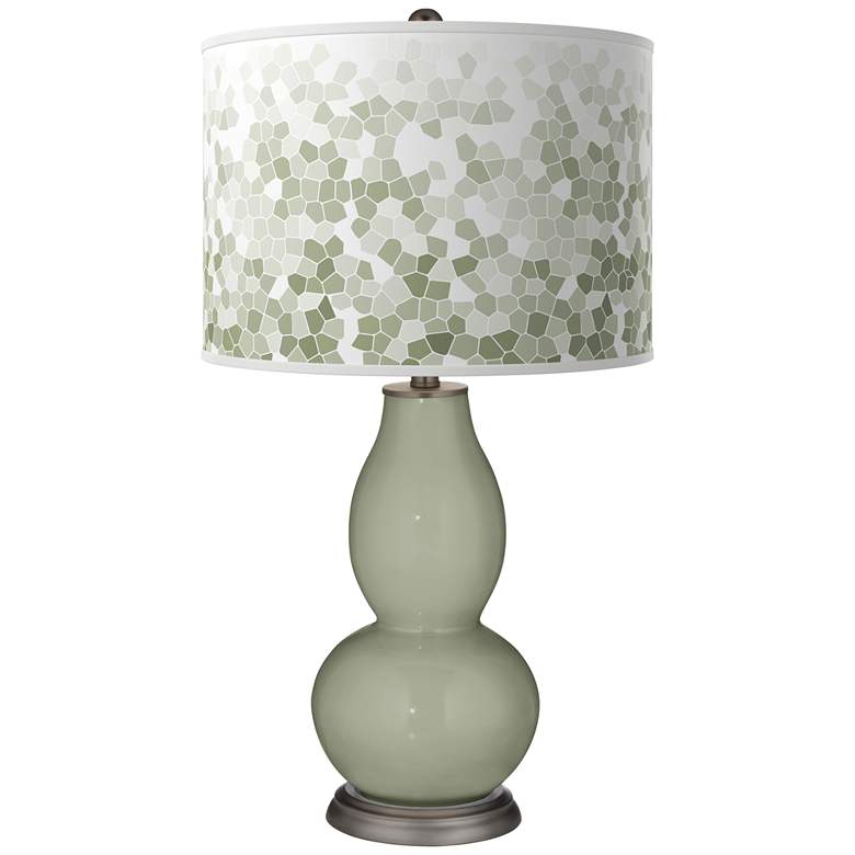Image 1 Evergreen Fog Mosaic Double Gourd Table Lamp