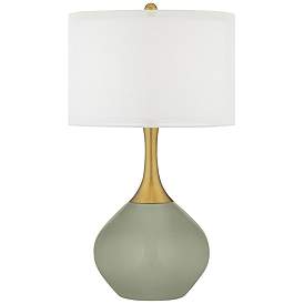 Image1 of Evergreen Fog Nickki Brass Table Lamp