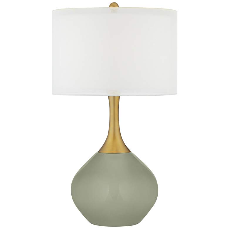 Image 1 Evergreen Fog Nickki Brass Table Lamp