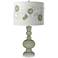 Evergreen Fog Rose Bouquet Apothecary Table Lamp