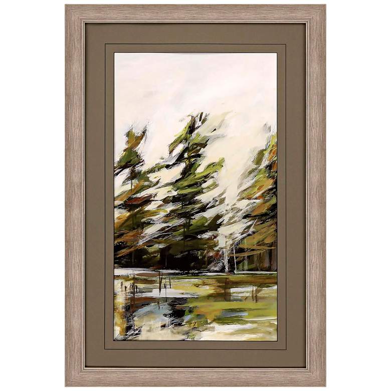 Image 2 Evergreen I 44" High Framed Giclee Wall Art